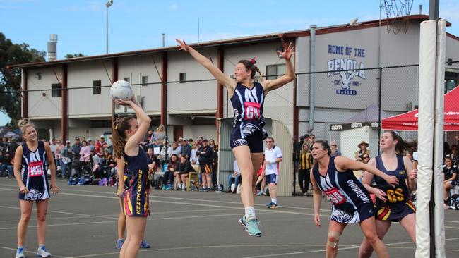 KNT Netball League best and fairest and goal keeper Holly Hannaford will pull on the footy boots for her second season in the Veolia Limestone Coast AFL Women's League on Sunday. Picture: Veolia Limestone Coast AFL Women's League