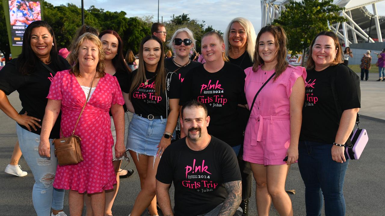 Socials at Pink convert at Townsville's Quensland Country Bank Stadium. Picture: Evan Morgan