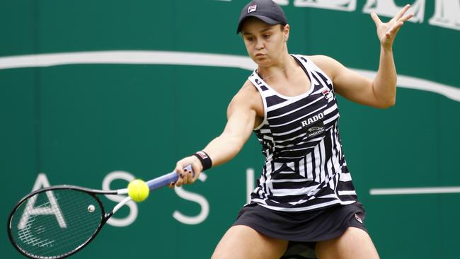 Ashleigh Barty on court in Birmingham this week. Court says her variety is great. Picture: Morgan Harlow/Getty Images