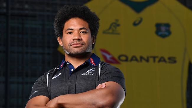 Wallabies hooker Tatafu Polota-Nau in Brisbane ahead of Saturday’s Test against Argentina. Picture: AAP