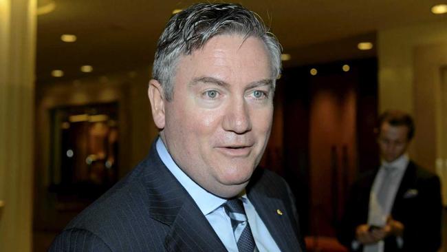 Eddie McGuire is in hot water over comments he made in relation to journalist Caroline Wilson. Picture: TRACEY NEARMY