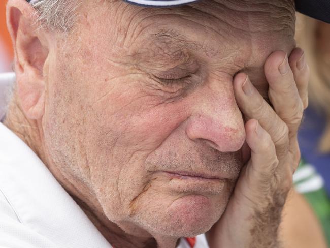 Gerry Harvey at the 2020 Magic Millions barrier draw at Surfers Paradise Foreshore on the Gold Coast, Tuesday, January 7, 2020. (AAP Image/Glenn Hunt) NO ARCHIVING