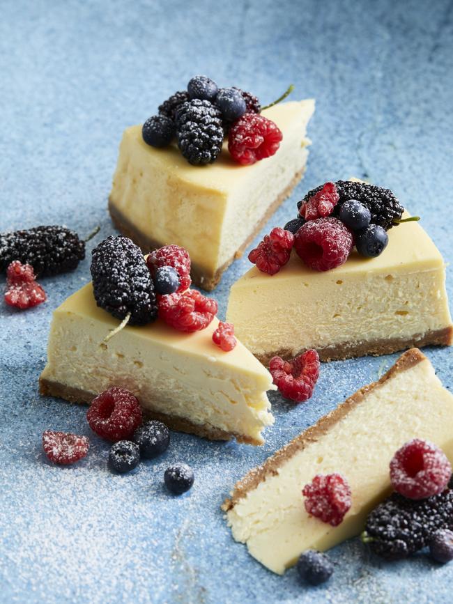 Fruit-topped cheesecake. Picture: Guy Bailey