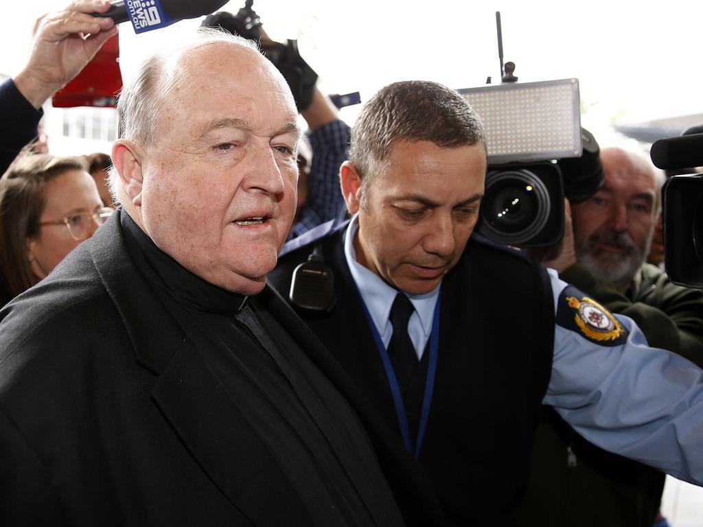 Archbishop Philip Wilson leaves Newcastle Local Court, in Newcastle after  sentencing, Tuesday, July 3, 2018. The Adelaide Archbishop has been found guilty of concealing historical child sexual abuse. (AAP Image/Darren Pateman) NO ARCHIVING