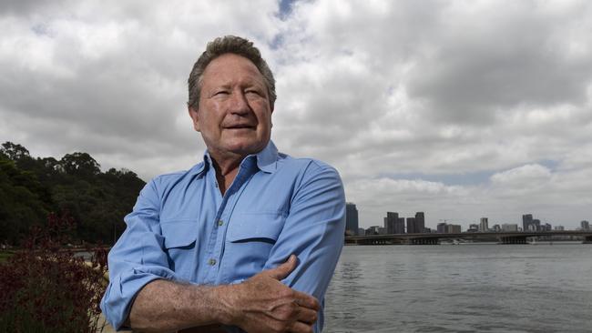 Andrew Forrest claims the Mark Zuckerberg-led company has repeatedly snubbed his requests to remove scam ads featuring his likeness. Picture: Marie Nirme