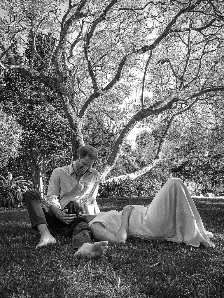 The couple announced they were expecting their second child on Valentine’s Day. Picture: Misan Harriman/The Duke and Duchess of Sussex 2021/AFP