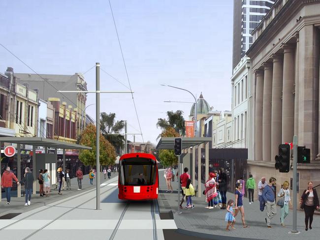 The rail will run the entire stretch of Church St, where the restaurant district is located.