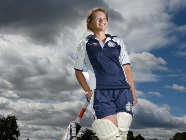 Pictured is Junior Sports Star cricketer Chloe Gray(16), from Ambarvale, who plays 1st grade for Campbelltown Ghosts and rep for Camden District Cricket association. She also plays a primitive version of cricket called Vigoro.