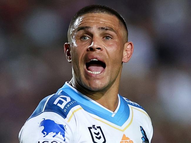 SYDNEY, AUSTRALIA - APRIL 16: Will Smith of the Titans reacts during the round six NRL match between the Manly Sea Eagles and the Gold Coast Titans at 4 Pines Park, on April 16, 2022, in Sydney, Australia. (Photo by Cameron Spencer/Getty Images)