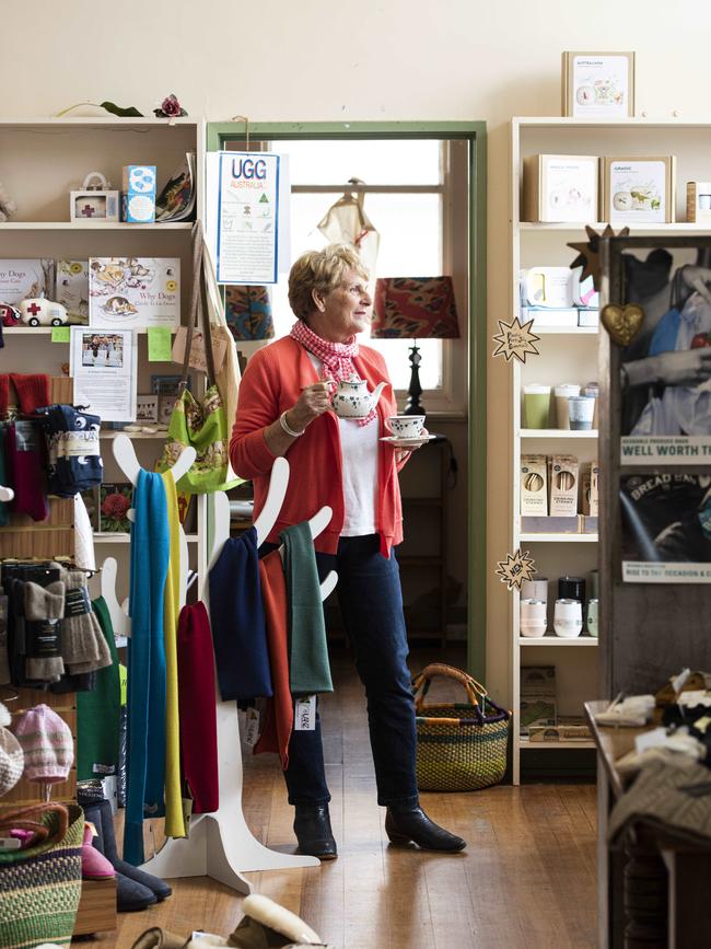 Shop front: Sandy Gibson. Picture: Dannika Bonser