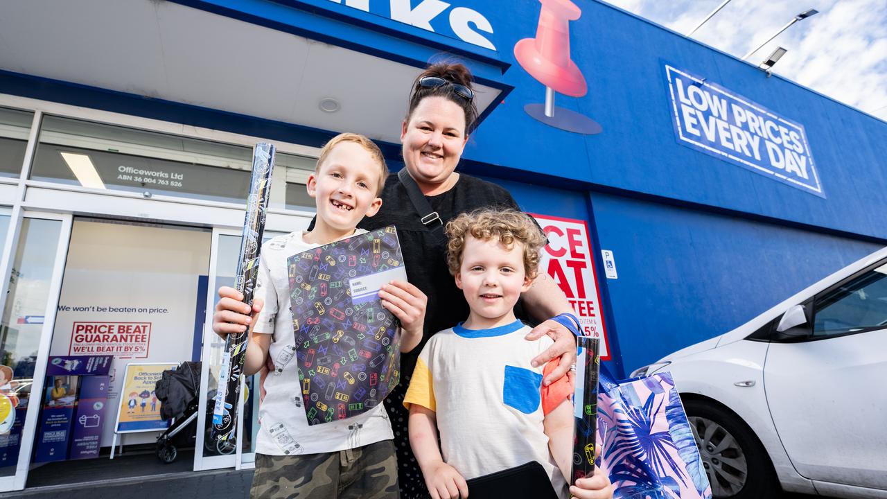 Aussie parents will fork out as much as $5000 on back to school supplies. Picture: The Advertiser/ Morgan Sette