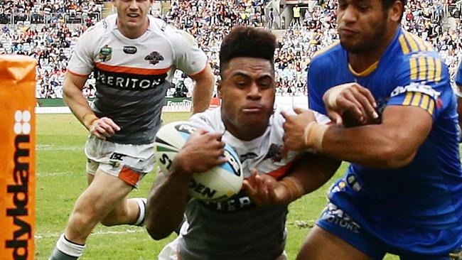 Naiqama has been impressive on the wing for the Tigers in 2015. Picture Matt King.