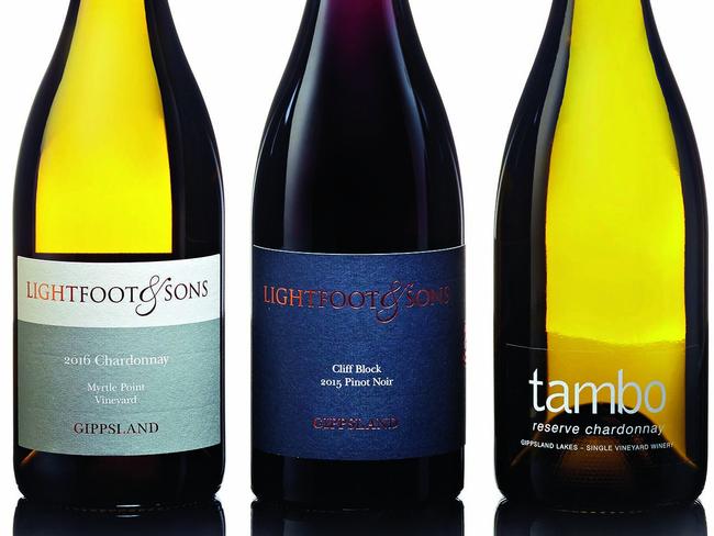 TWAM-20170413 embargo for TWAM 13 APRIL 2017NO REUSE WITHOUT PERMISSION2016 Lightfoot & Sons Myrtle Point Vineyard Gippsland Chardonnay2015 Lightfoot & Sons Cliff Block Gippsland Pinot Noir2015 Tambo Estate Reserve Gippsland Lakes Chardonnay