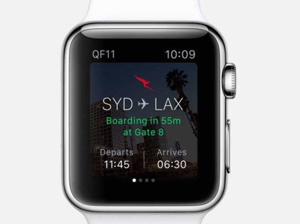 Qantas Apple Watch app