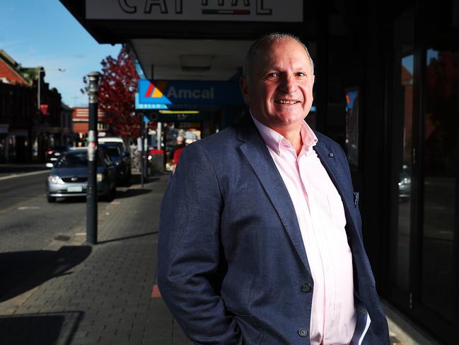 Marti Zucco is the longest serving Hobart City Council alderman and has been on council for more than 30 years. Mr Zucco is active in Hobart’s business community and is vocal about parking and development. Picture: NIKKI DAVIS-JONES