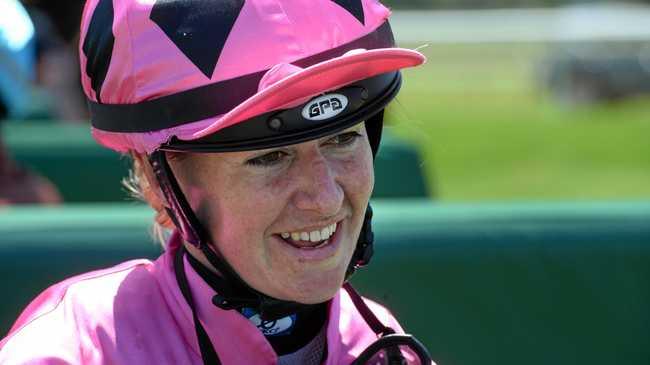 LEADING EFFORT: Apprentice Carly Frater-Hill was pleased after riding Pretty Ricky to victory at Friday's Ipswich race meeting. Picture: Rob Williams