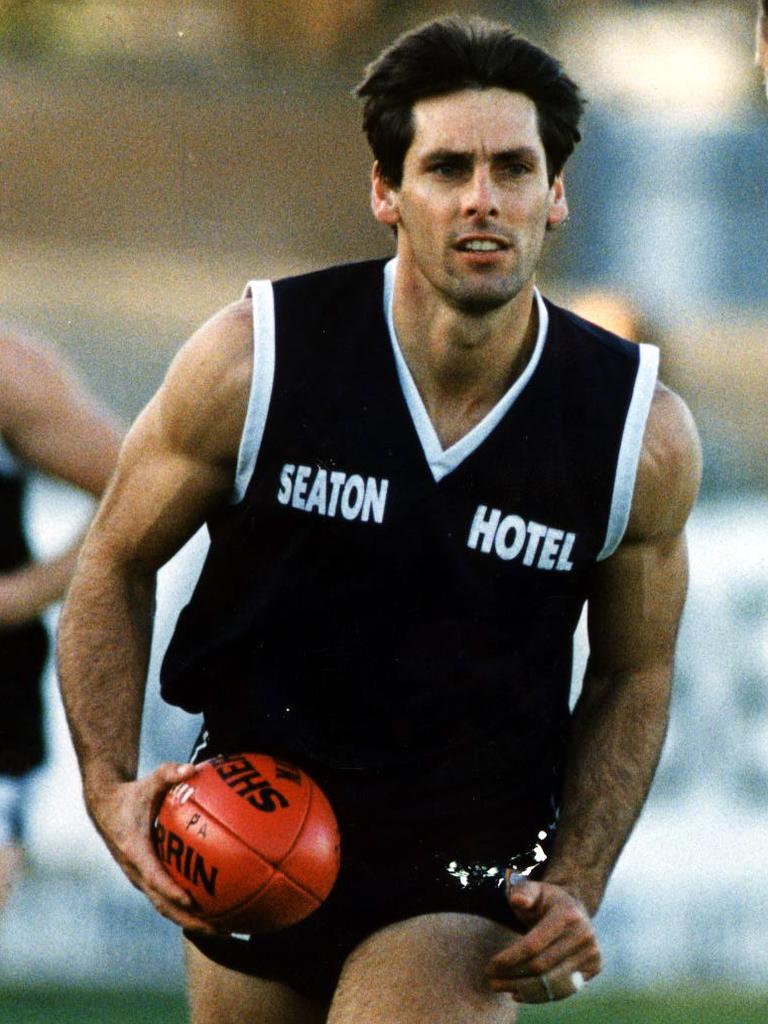 Darryl Borlase, James’s father, during his playing days at Port Adelaide.