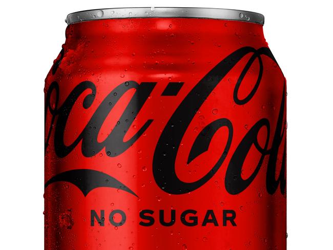 Coca-Cola has changed the recipe and the can design of its Coca-Cola No Sugar beverage. Picture: Supplied