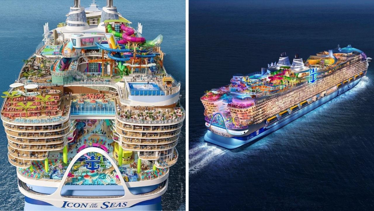 Icon of the Seas, the world’s largest cruise ship, has been dubbed a “monstrosity”. Picture: Royal Caribbean International.