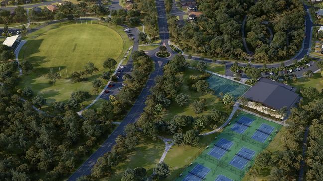 Original plans by the developer — artist impressions of Arundel Hills Country club redevelopment. Picture: Supplied.