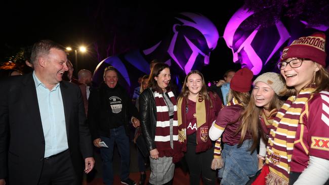 Anthony Albanese and Annastacia Palaszczuk.