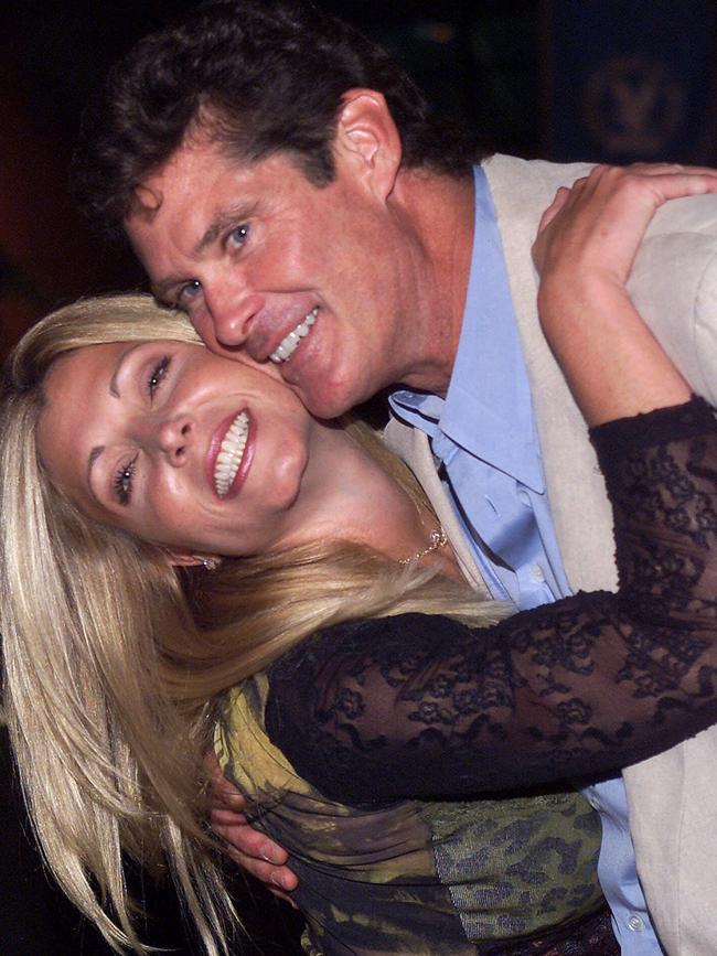 Less than a month after filing for divorce, Bach, the estranged wife of Hasselhoff, alleged that the former Baywatch star abused her, according to court records. PIcture: AP.