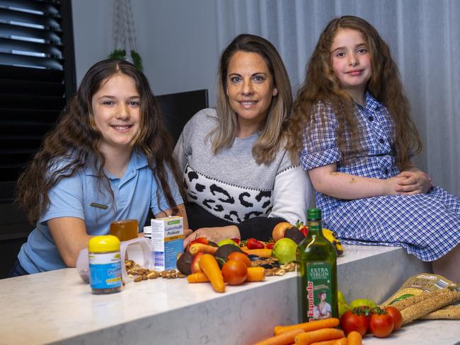 Yvonne Michael makes a big effort to feed her children anti-inflammatory foods to help control their asthma. Picture: Wayne Taylor