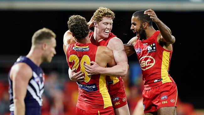 Rowell polled three Brownlow votes against the Dockers in Round 4. Picture: (Dave Hunt/AAP