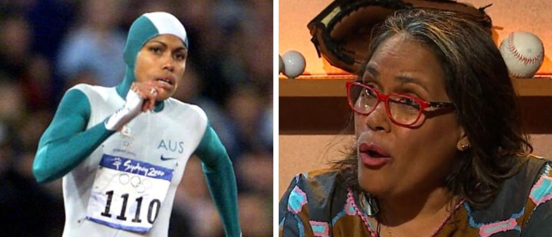 Cathy Freeman has commentated her iconic 400m gold medal win. Pic: Seven/Getty