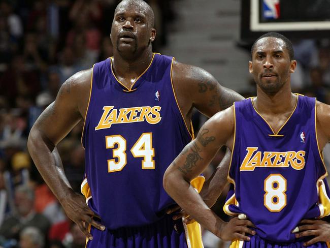 Shaquille O'Neal was a dominant force with Kobe Bryant during their days in LA. Picture: NBAE/Getty Images