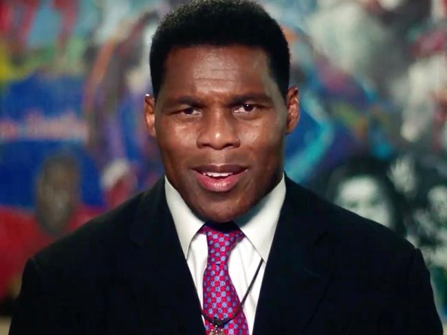 Herschel Walker speaks. Picture: AFP.