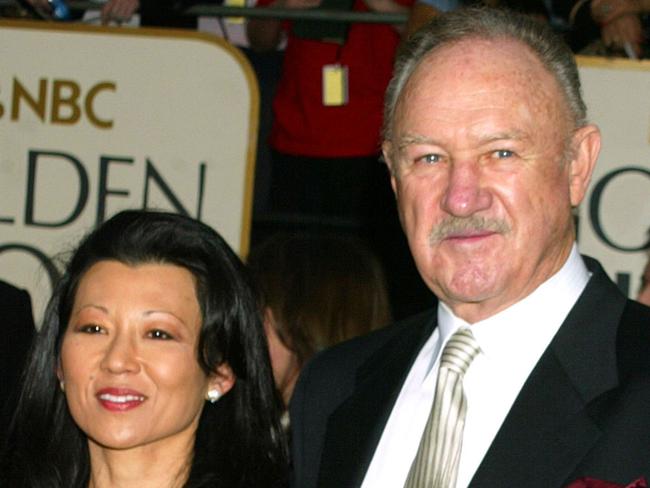 Gene Hackman & wife Betsy Arakawa during The 60th Annual Golden Globe Awards - Arrivals at The Beverly Hilton Hotel in Beverly Hills, California, United States. (Photo by Jeffrey Mayer/WireImage)