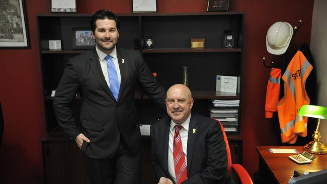 Aaron and Robert Keft in their Bankstown premises. Picture: Timothy Clapin