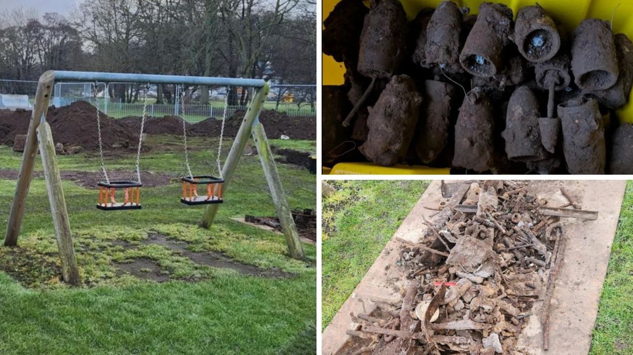 200 bombs found under children’s playground