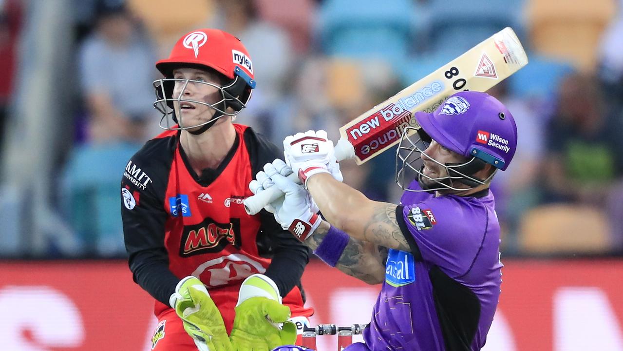 Matthew Wade passed 50 for the Hurricanes. Photo: Rob Blakers/AAP Image. 