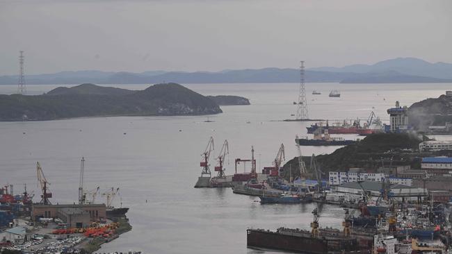 The Russian port of Vladivostok. Despite Western sanctions, Russia has been able to continue importing many products through countries including China, Turkey, Hungary and the United Arab Emirates. Picture: AFP