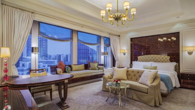 The penthouse suite at St Regis Singapore.