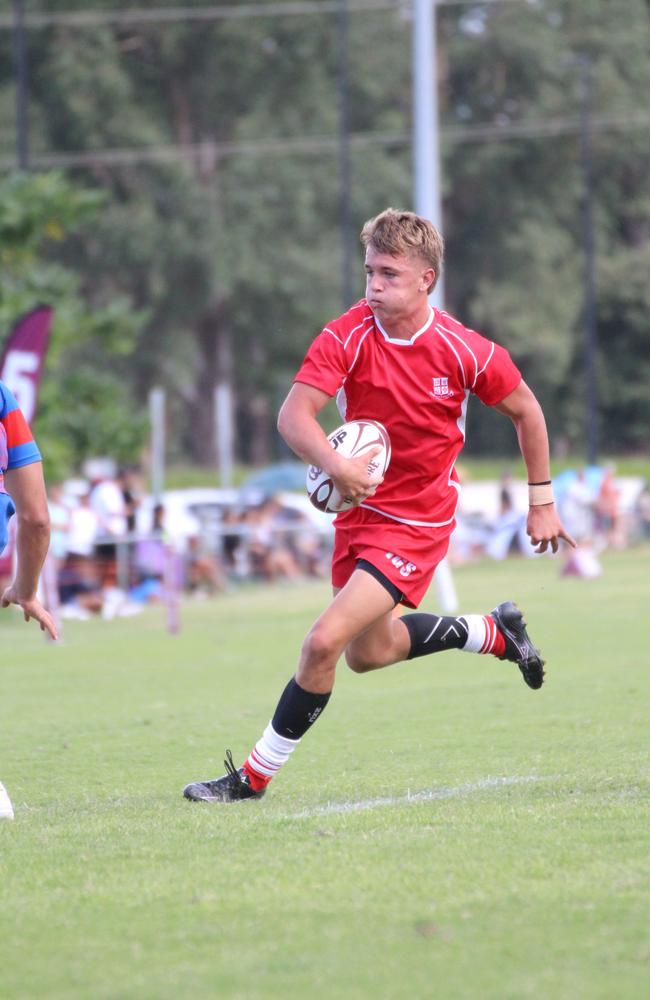 Ballymore Cup rugby action at the Albany Creek Brumbies Junior Rugby Union Club on Friday, April 12, 2024.