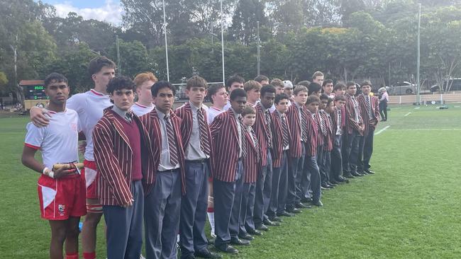 IGS players line-up on multicultural day at BBC.