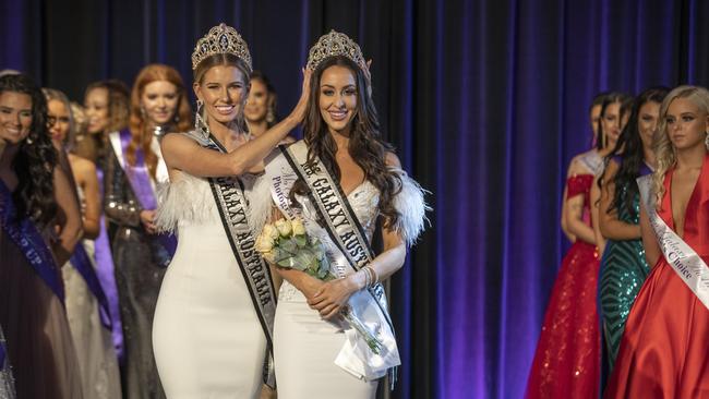 Special Oncology Nurse at the Gold Coast University Hospital, Charlotte Cushing won the title of Ms. Galaxy Australia at the national final hosted on the Gold Coast. Photo: Supplied