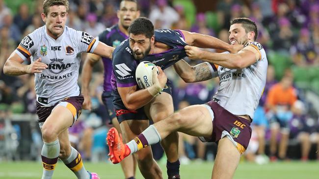 Jesse Bromwich would be a massive boost for the Melbourne Storm, should he play. Picture: Scott Barbour/Getty Images