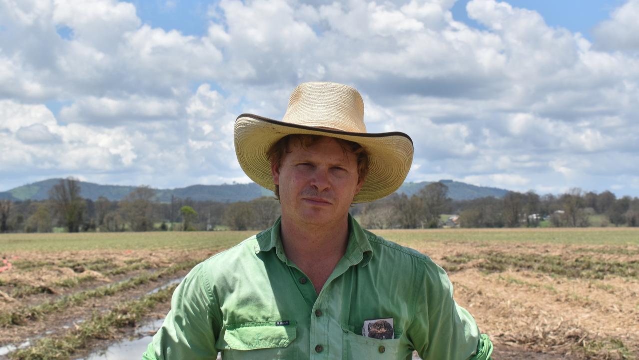 Ben Bambling had his sugar cane crops destroyed by the storm, his major source of income.