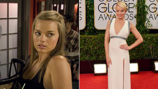When was Margot Robbie on Neighbours and who did she play?