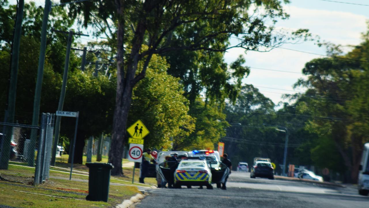 ARRESTED: Two men were arrested on Zeller St for drug related charges on August, 18 2020. Pic: Peta McEachern