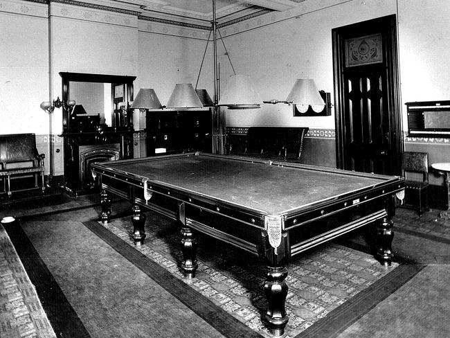 The billiards room in its original state. Photo: Supplied