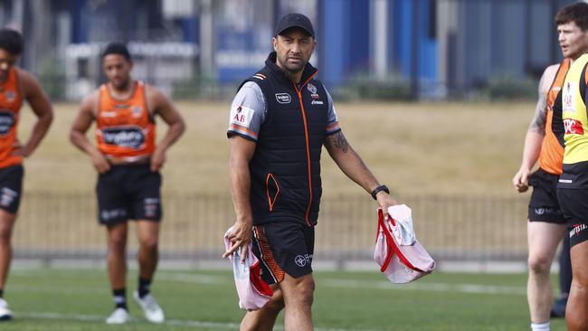 Benji Marshall will take over as Wests Tigers coach a year early. Picture: Richard Dobson