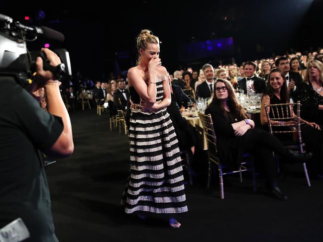 Margot Robbie attends The 23rd Annual Critics’ Choice Awards at Barker Hangar on January 11, 2018 in Santa Monica, California. Picture: Getty