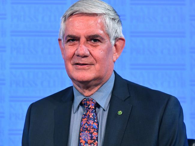 Minister for Indigenous Health and Aged Care Ken Wyatt at the National Press Club in Canberra, Wednesday, October 25, 2017. (AAP Image/Mick Tsikas) NO ARCHIVING