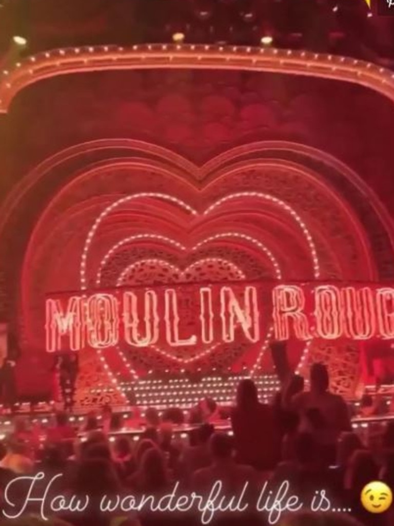 Nicole Kidman and Keith Urban and Moulin Rouge The Musical on Broadway. Picture: Instagram