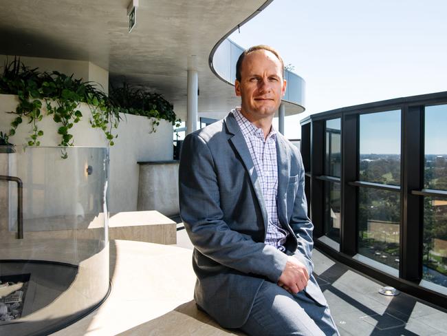 Stephan Fourie has received a bravery award for pulling a teenage girl from a burning cabin in a caravan park in Port Fairy in 2017. Adelaide, Tuesday, March 23, 2021. (The Advertiser/ Morgan Sette)